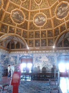 King Manuel's Coat of Arms Room in National Palace at Sintra, Portugal