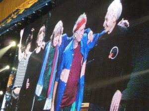 Ronnie Wood, Mick Jagger, Mick Taylor, Keith Richards and Charlie Watts take a final bow on May 25 2013 at Toronto ACC during 50 and Counting Anniversary Tour