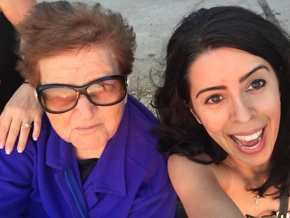 Yia Yia selfie Kalo Nero Beach